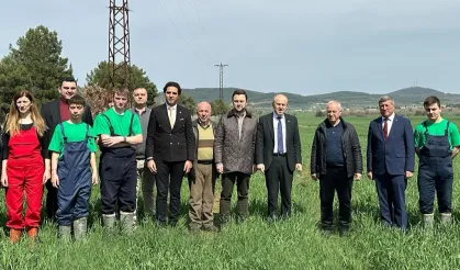 Edirne Keşan'da geleceğin tarımcıları hasada hazırlanıyor